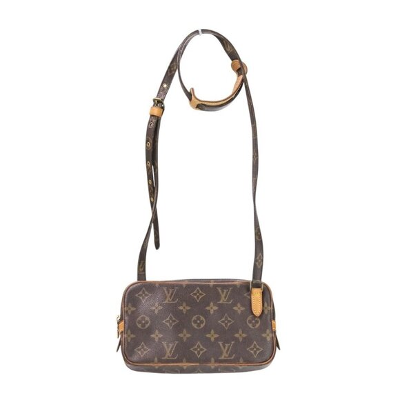 LOUIS VUITTON Brown Monogram Pochette Mini Bag - Picture 1 of 16